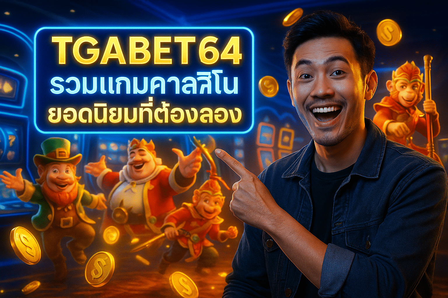 TGABET64 รวมเกมคาสิโนยอดนิยมที่ต้องลอง