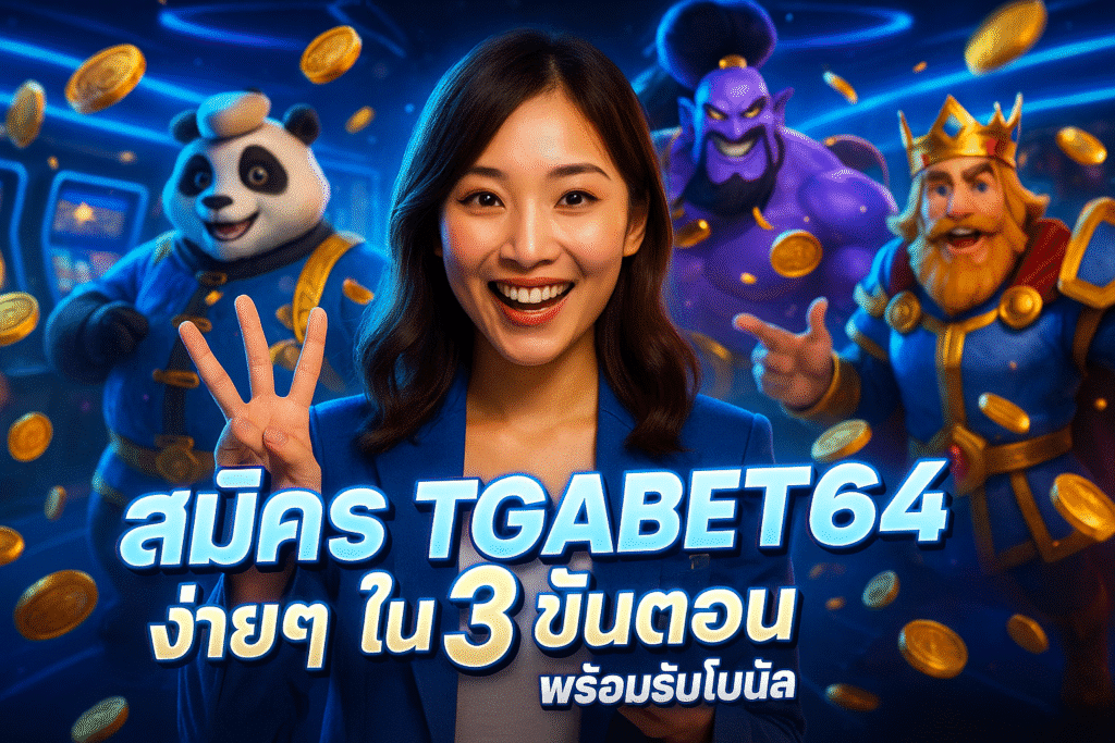 สมัคร TGABET64 ง่ายๆ ใน 3 ขั้นตอน พร้อมรับโบนัส